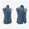 vidaXL Forme de Robe Ajustable F&eacute;minine Bleu 37.5-45.5 pouces tissu