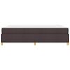 vidaXL Cadre de lit avec matelas Marron fonc&eacute; 200 x 200 cm tissu