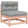 vidaXL Salon de jardin 7 pcs et coussins bois massif sapin de douglas