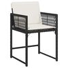 vidaXL Ensemble de salle &agrave; manger pour jardin 5 pcs Noir polyrotin