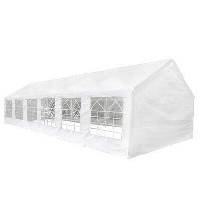 vidaXL Tente de réception blanche 12 x 6 m