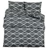 vidaXL Ensemble de housse de couette Gris 260x240 cm Coton