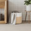 vidaXL Panier de rangement marron et blanc &Oslash;40x35 cm coton