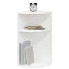 vidaXL Table d'appoint Blanc 29,6 x 29,6 x 60 cm Bois d'ing&eacute;nierie