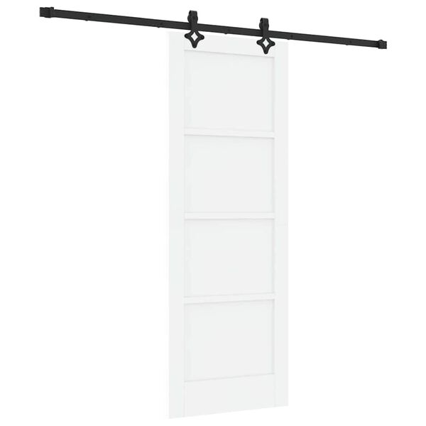 vidaXL Porte coulissante ORKDAL Blanc 73,5 x 198,5 cm Pin massif
