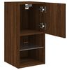 vidaXL Meuble TV avec lumi&egrave;res LED ch&ecirc;ne marron 30,5x30x60 cm