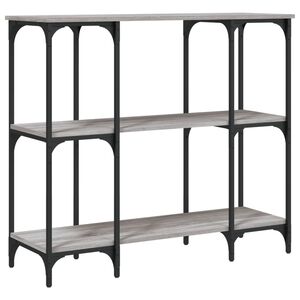 vidaXL Table console sonoma gris 102x35x90 cm bois d'ing&eacute;nierie