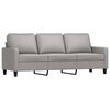 vidaXL Ensemble de canap&eacute;s 3 pcs avec coussins Gris clair Tissu