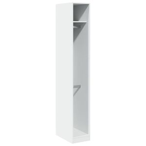 vidaXL Garde-robe Blanc 30x50x200 cm Bois d'ing&eacute;nierie