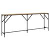 vidaXL Table console ch&ecirc;ne artisanal 200 x 29 x 75 cm
