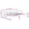 vidaXL Lit de jour avec gigogne sans matelas bleu 90x200 cm