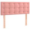 vidaXL Sommier &agrave; lattes de lit et matelas Rose 80x200 cm Velours