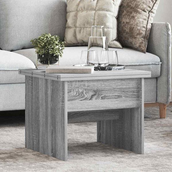 vidaXL Table basse Gris Sonoma 55 x 54,5 x 45 cm Bois d'ingénierie