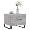 vidaXL Tables basses 2 pcs sonoma gris 50x50x40 cm bois d'ing&eacute;nierie