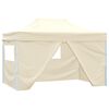 vidaXL Tente de f&ecirc;te Cr&egrave;me 280 x 410 x 315 cm Tissu Oxford