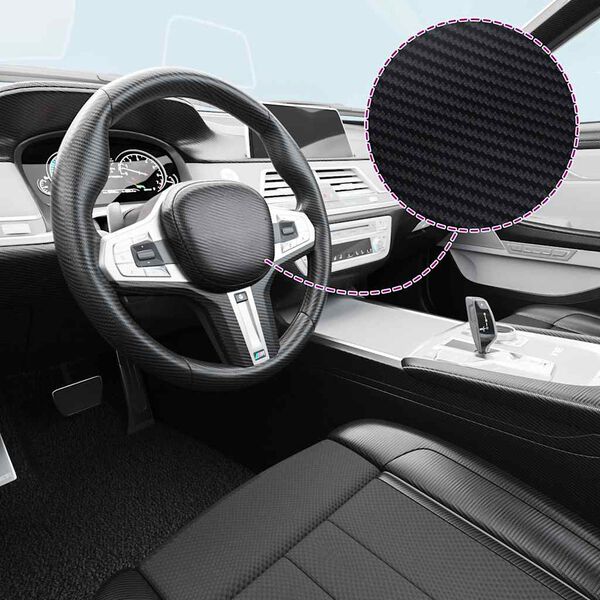 vidaXL Films 3D de voiture 2 pcs Noir 100x150 cm+50x150 cm