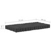 vidaXL Coussins de plancher de palette lot de 4 Anthracite Coton