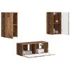 vidaXL Ensemble meuble TV 2 pcs Bois ancien Bois d'ing&eacute;nierie