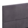 vidaXL Cadre de lit sans matelas gris tissu 135x190 cm