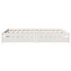 vidaXL Cadre de lit sans matelas blanc 140x200 cm bois de pin massif