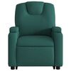 vidaXL Fauteuil inclinable vert fonc&eacute; tissu