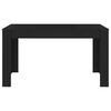 vidaXL Table à manger Noir 140x74,5x76 cm Bois d'ingénierie