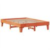 vidaXL Cadre de lit sans matelas cire marron 150x200cm bois pin massif