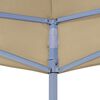 vidaXL Toit de tente de réception 6x3 m Beige 270 g/m²
