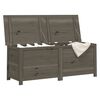 vidaXL Bo&icirc;te &agrave; coussins ext&eacute;rieur Anthracite 150x50x56 cm Sapin massif