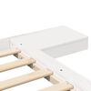 vidaXL Cadre de lit avec t&ecirc;te de lit Blanc 100 x 200 cm bois