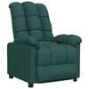 vidaXL Fauteuil inclinable Vert fonc&eacute; Tissu