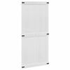 vidaXL Porte de grange CORONA 100 x 210 cm Bois de pin massif Blanc