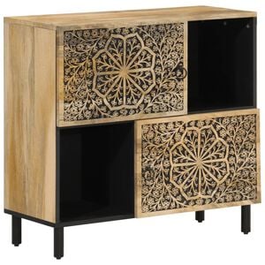 vidaXL Armoire lat&eacute;rale 80x33x75 cm bois massif de manguier