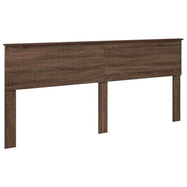 vidaXL T&ecirc;te de lit Ch&ecirc;ne brun 200 cm Bois d'ing&eacute;nierie