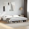 vidaXL Cadre de lit sans matelas gris b&eacute;ton 200x200 cm