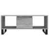 vidaXL Table basse Sonoma gris 90x50x36,5 cm Bois d'ing&eacute;nierie