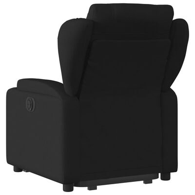 vidaXL Fauteuil inclinable noir tissu