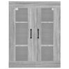 vidaXL Armoire murale suspendue Sonoma gris 69,5x34x90 cm