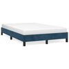 vidaXL Cadre de lit sans matelas bleu fonc&eacute; 120x200 cm velours