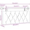 vidaXL T&ecirc;te de lit suspendue Cr&egrave;me 110 x 55 x 7 cm Velours