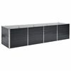 vidaXL Lit sur&eacute;lev&eacute; de jardin Anthracite 320x80x77 cm Acier galvanis&eacute;