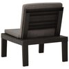 vidaXL Chaises de salon de jardin et coussins lot de 2 Plastique Gris