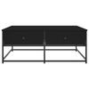 vidaXL Table basse noir 100x99x40 cm bois d'ing&eacute;nierie