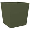 vidaXL Jardini&egrave;res 2 pcs vert olive 50x50x50 cm acier