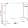vidaXL Portant de bois chauffage noir 90x28x65 cm
