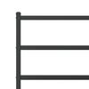 vidaXL Cadre de lit m&eacute;tal sans matelas avec pied de lit noir 135x190cm