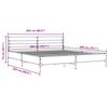 vidaXL Cadre de lit sans matelas ch&ecirc;ne marron 200x200 cm