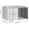 vidaXL Cage pour oiseaux Anthracite 430 x 310 x 247 cm Acier galvanis&eacute;