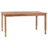 vidaXL Table &agrave; d&icirc;ner de jardin 150x90x75 cm Bois de teck massif