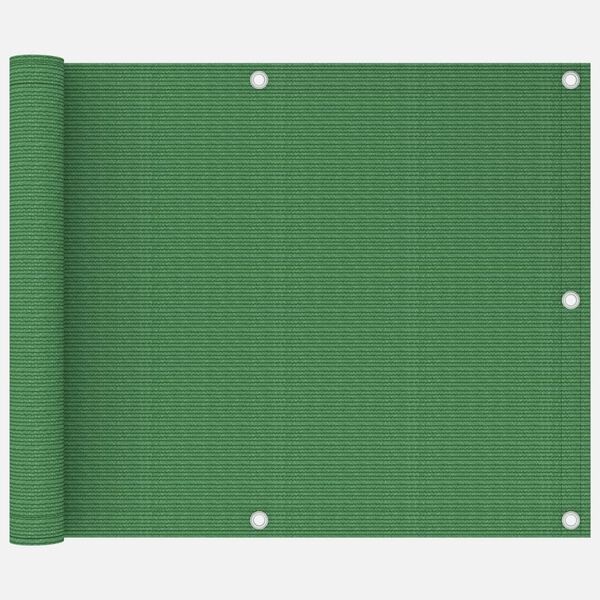 vidaXL &Eacute;cran de balcon Vert clair 75x300 cm PEHD